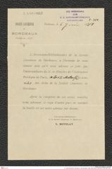 k.k. naturhistorisches Hofmuseum, Intendanzakten 1885-1896 (Hauer), Aktenzahl Z.350/1888, Seite 1